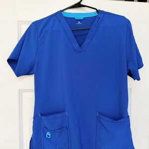 Carhartt Women's Blue Scrub Top